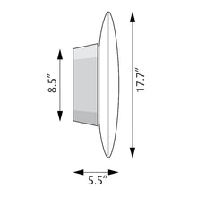 Load image into Gallery viewer, AJ Eklipta Wall Light - line drawing.
