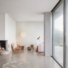 Load image into Gallery viewer, AJ Floor Lamp in living room.

