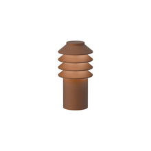 Load image into Gallery viewer, Bysted Garden Outdoor Bollard in Corten Color (Short).
