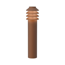 Load image into Gallery viewer, Bysted Garden Outdoor Bollard in Corten Color (Long).
