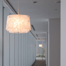 Load image into Gallery viewer, Collage Pendant Light in living room.
