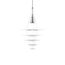 Load image into Gallery viewer, Enigma Pendant Light in Brushed Aluminum (Medium).
