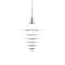 Load image into Gallery viewer, Enigma Pendant Light in Brushed Aluminum (Large).
