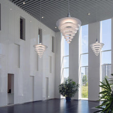 Load image into Gallery viewer, Enigma Pendant Light in hall.

