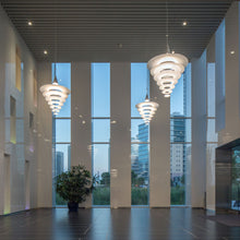 Load image into Gallery viewer, Enigma Pendant Light in hall.
