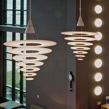 Load image into Gallery viewer, Enigma Pendant Light in living room.
