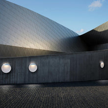 Load image into Gallery viewer, Flindt Outdoor LED Wall Light in Outside Area.
