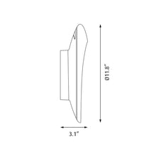 Load image into Gallery viewer, Flindt Outdoor LED Wall Light - line drawing.

