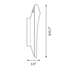 Load image into Gallery viewer, Flindt Outdoor LED Wall Light - line drawing.

