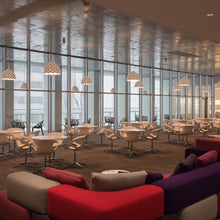 Load image into Gallery viewer, LC Shutters Pendant Light in restaurant.

