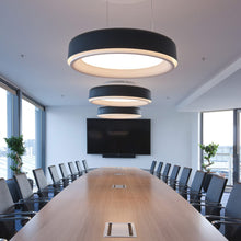Load image into Gallery viewer, LP Grand LED Pendant Light in office.
