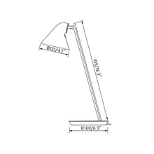Load image into Gallery viewer, NJP LED Mini Table Lamp - line drawing.
