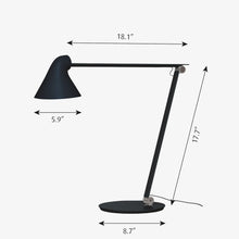 Load image into Gallery viewer, NJP LED Table Lamp - line drawing.

