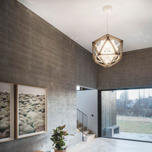 Load image into Gallery viewer, OE Quasi Pendant Light in living room.

