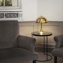 Load image into Gallery viewer, Panthella 320 Table Lamp in living room.
