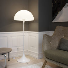 Load image into Gallery viewer, Panthella Floor Lamp in living room.
