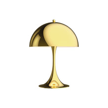 Load image into Gallery viewer, Panthella LED Mini Table Lamp in Brass Metalized.
