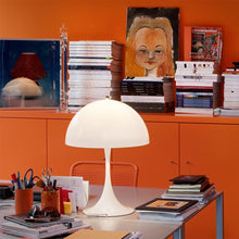 Load image into Gallery viewer, Panthella Table Lamp in office.
