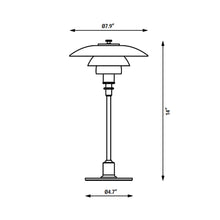 Load image into Gallery viewer, PH 2/1 Table Lamp - line drawing.
