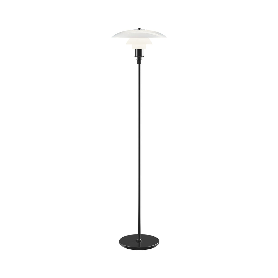 PH 3½-2½ Floor Lamp in Black Metalized.