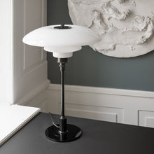 Load image into Gallery viewer, PH 3½-2½ Glass Table Lamp in living room.
