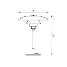 Load image into Gallery viewer, PH 3½-2½ Table Lamp - line drawing.
