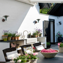 Load image into Gallery viewer, PH 3-2½ Wall Light in Outside Area.
