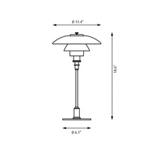 Load image into Gallery viewer, PH 3/2 Table Lamp - line drawing.
