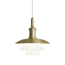 Load image into Gallery viewer, PH 3/3 Pendant light in Brass/Opal Glass.
