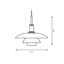 Load image into Gallery viewer, PH 4½-4 Pendant Light - line drawing.
