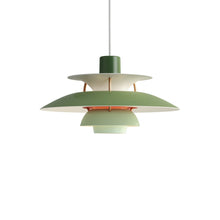Load image into Gallery viewer, PH 5 Mini Pendant light in Hues of Green.
