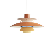 Load image into Gallery viewer, PH 5 Mini Pendant light in Hues of Orange.
