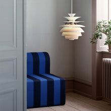 Load image into Gallery viewer, PH Snowball Pendant Light in living room.
