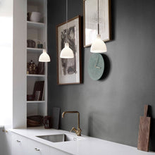 Load image into Gallery viewer, Toldbod Glass Pendant Light in Kitchen.
