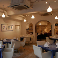 Load image into Gallery viewer, Toldbod Glass Pendant Light in Dining Room.

