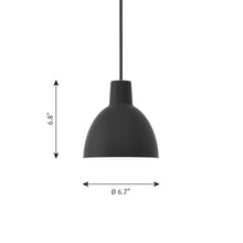 Load image into Gallery viewer, Toldbod Pendant Light - line drawing.
