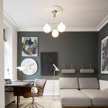 Load image into Gallery viewer, VL Crown Chandelier in Bedroom.

