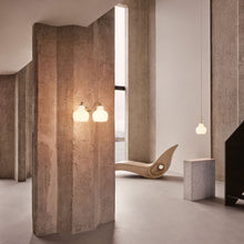 Load image into Gallery viewer, VL Crown Pendant Light in room.
