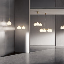 Load image into Gallery viewer, VL Crown Pendant Light in room.

