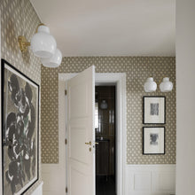 Load image into Gallery viewer, VL Crown Wall Light in living room.

