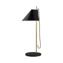 Load image into Gallery viewer, Yuh LED Table Lamp in Brass/Black.
