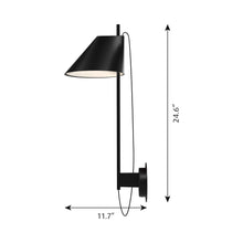 Load image into Gallery viewer, Yuh LED Wall Light - line drawing.
