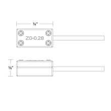 Load image into Gallery viewer, Low Voltage Wiring Box for InvisiLED 24V LED Tape Light - line drawing.
