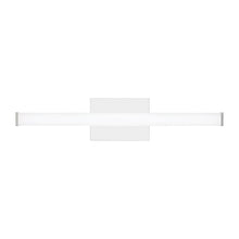 Load image into Gallery viewer, Lufe Square LED Bath Vanity Light in Chrome (Small).
