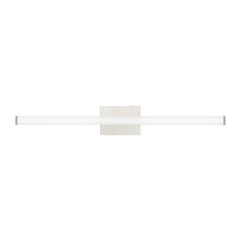 Load image into Gallery viewer, Lufe Square LED Bath Vanity Light in Satin Nickel (Medium).
