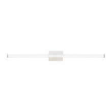 Load image into Gallery viewer, Lufe Square LED Bath Vanity Light in Satin Nickel (Large).
