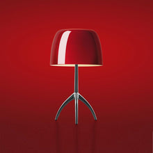 Load image into Gallery viewer, Lumiere Table Lamp in Aluminum/Cherry/Small.
