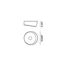 Load image into Gallery viewer, Lumiere XX LED Ceiling / Wall Light - line drawing.
