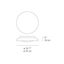 Load image into Gallery viewer, Lunex LED Ceiling/Wall Light - line drawing.
