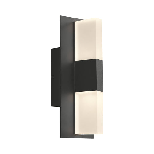 Lyft 12 Outdoor LED Wall Light in Black and White.